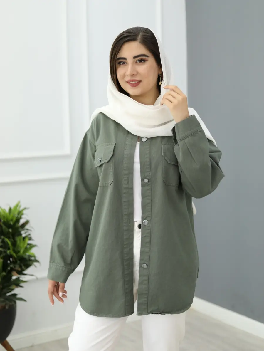 شومیز کتان گلبو